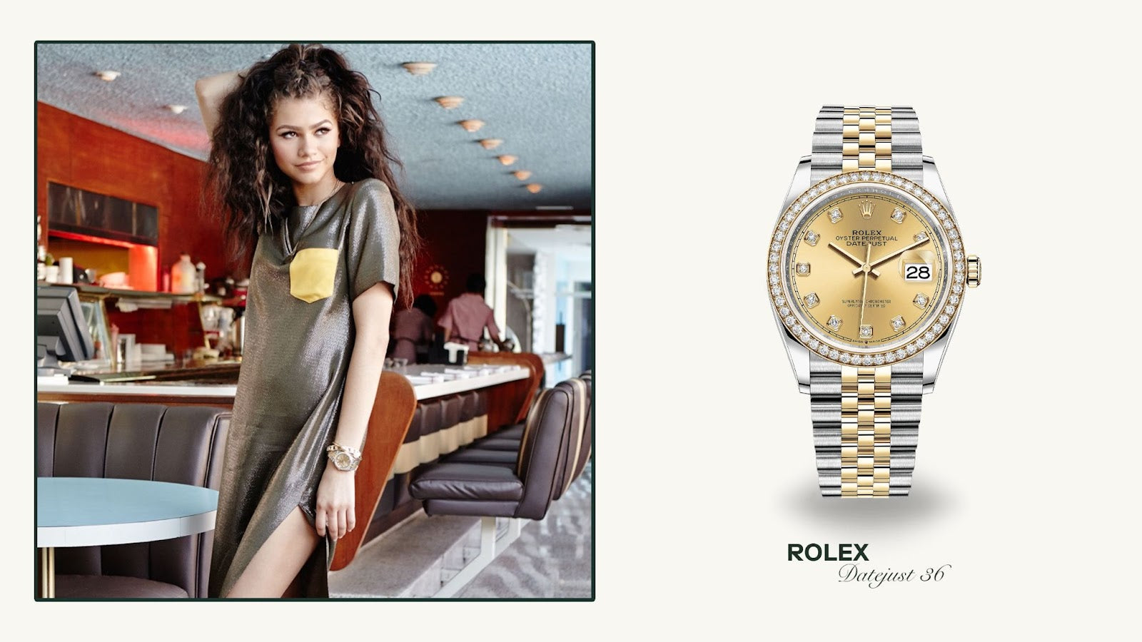 Zendaya สวมใส่ Rolex Datejust 36