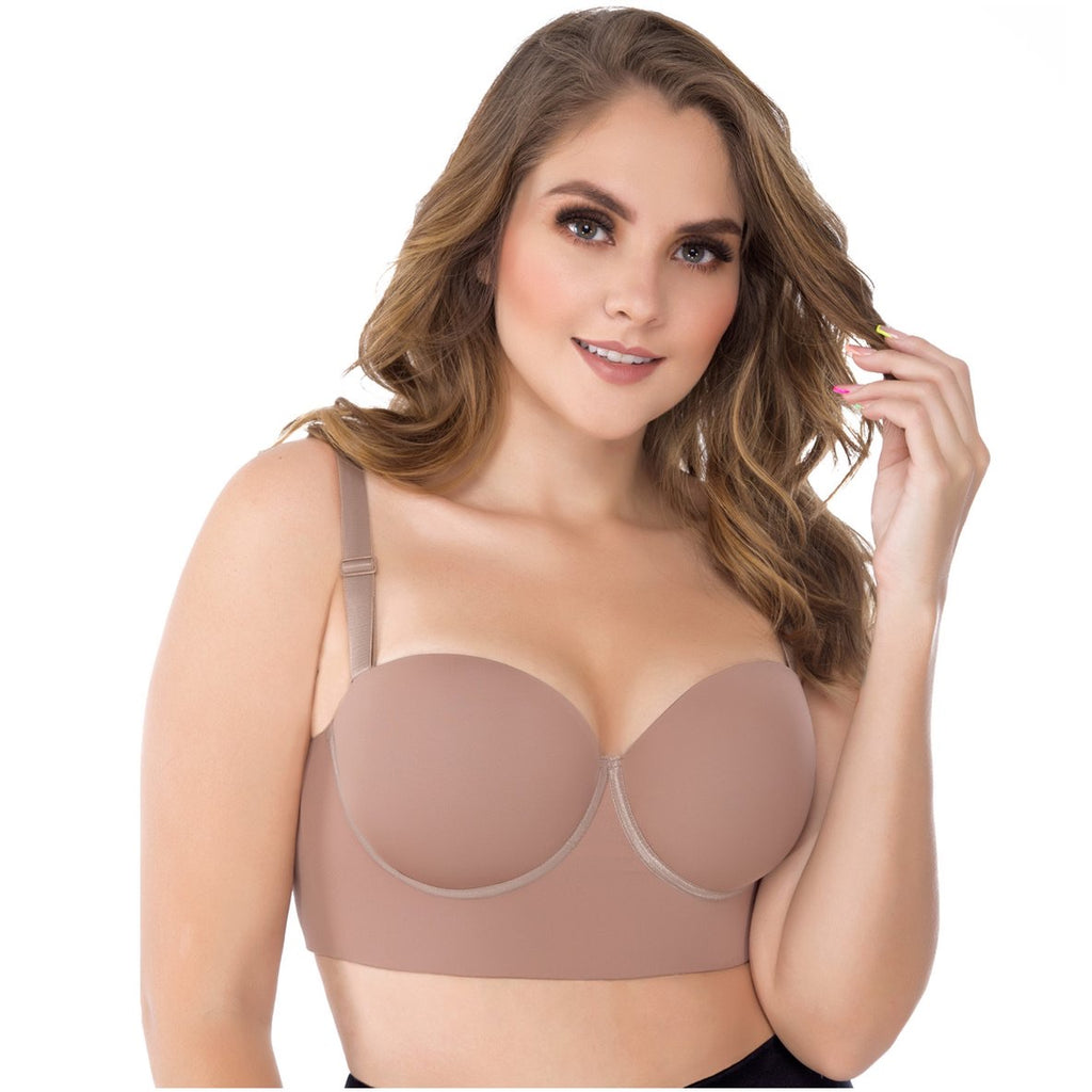 Deep Cup Wireless Full Cup Bra Large Bust Lace Firm Hold Plus Size 38-42 C  - DD