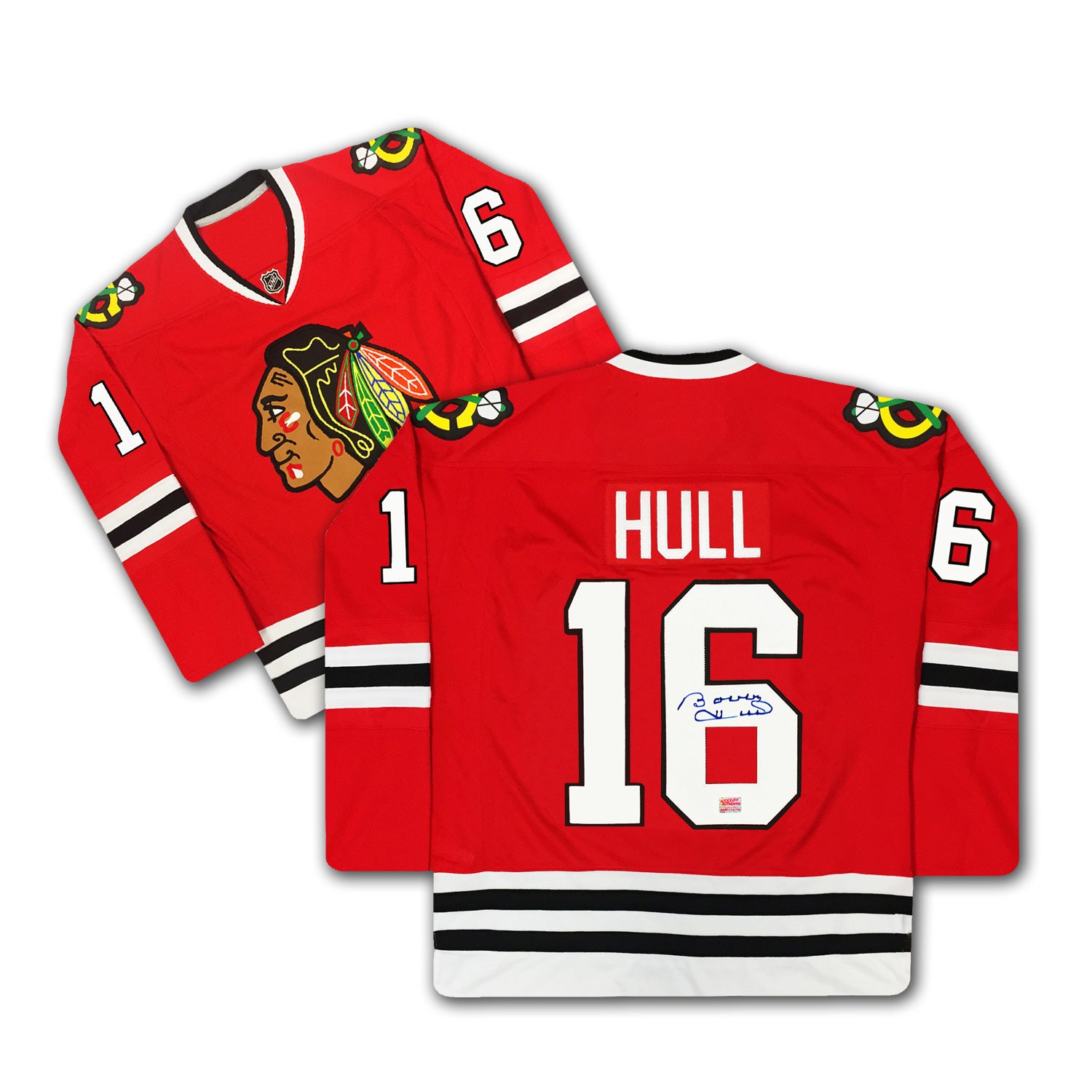Reebok Chicago Blackhawks Bobby Hull Youth Red Premier Jersey w/ Authentic Lettering S/M = 6-10