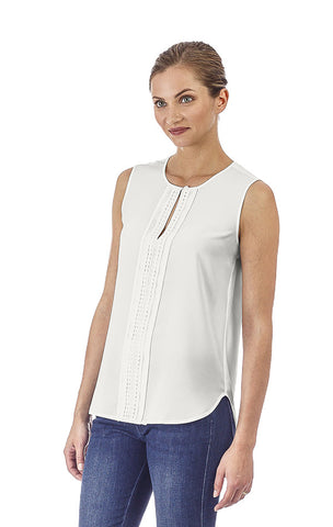 Jenna Blouse with Lace Trim