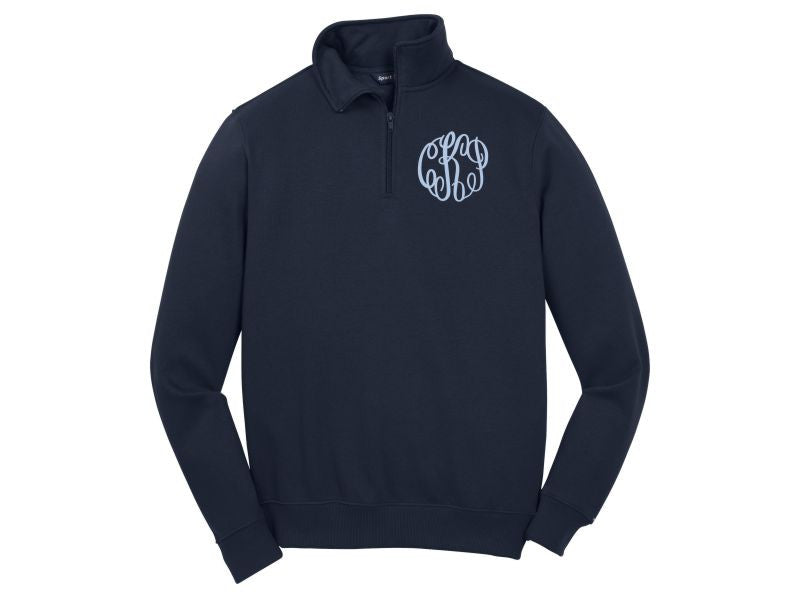 monogram pullover sweatshirt