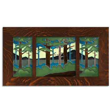 Motawi Framed Pine Landscape Triptych
