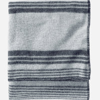 Eco-Wise Wool Throw | Irving Grey Stripe