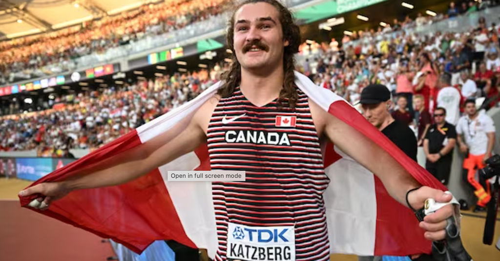 Ethan Katzberg Hammer Throw World Champion