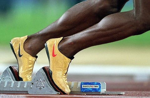 Gold track spikes