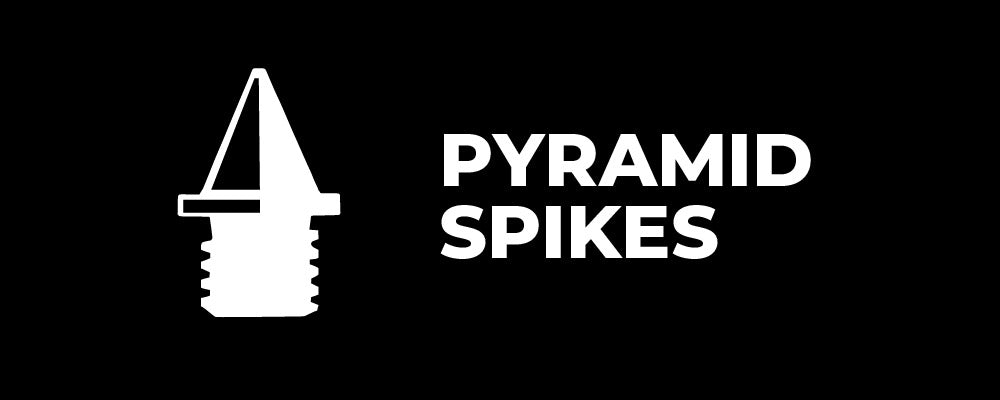 Pyramid track spikes