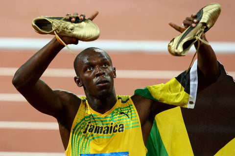 Usain Bolt track spikes