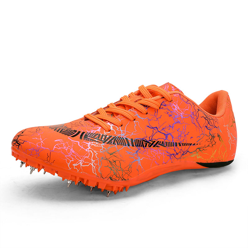 orange nike spikes