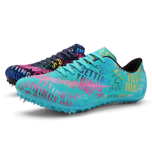 colorful track spikes