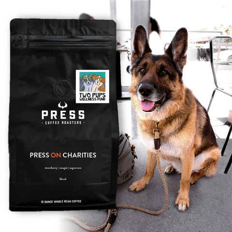 PressOnCharities Coffee Blend by Press Coffee Roasters to Benefit Two Pups Wellness Fund