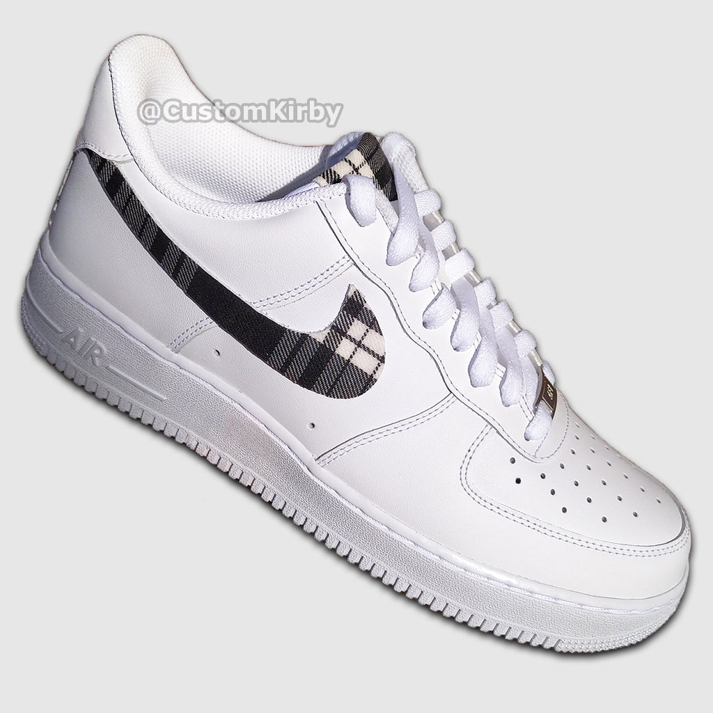 black and white checkered air force 1