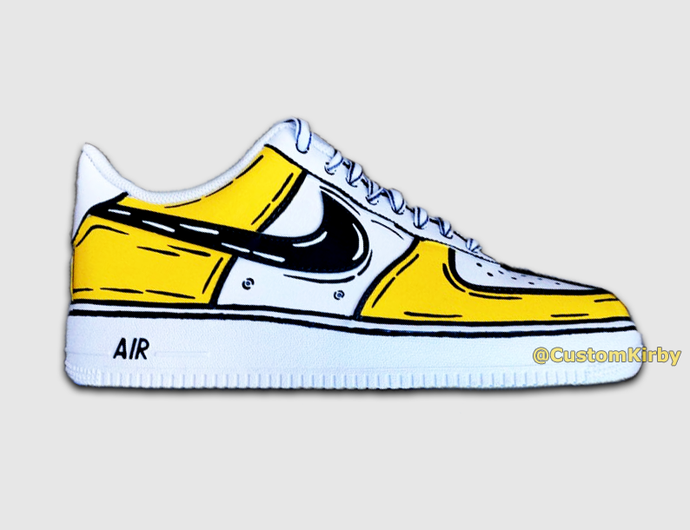 custom yellow air force 1