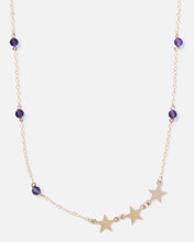 AMETHYST SHOOTING STAR 14K GOLD FILLED NECKLACE - Gold Clover Company