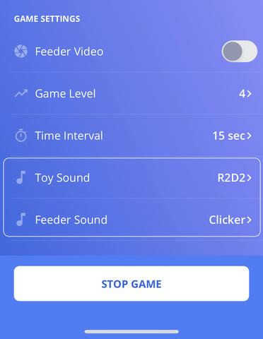 Setting to change sounds when game is active