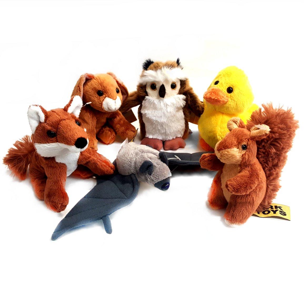 woodland animal soft toys