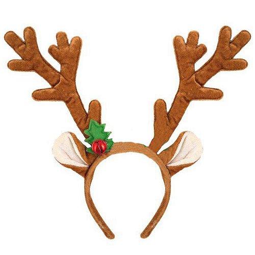 reindeer antlers headband with bells