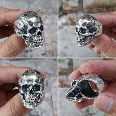 925 skull ring