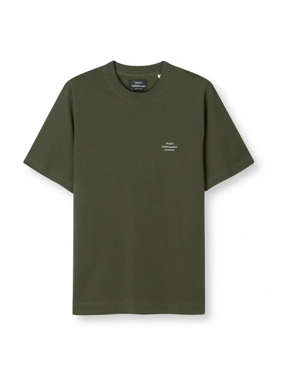  T-skjorteMads Nørgaard Cotton Jersey Frode Emb Logo Tee - Olive Night