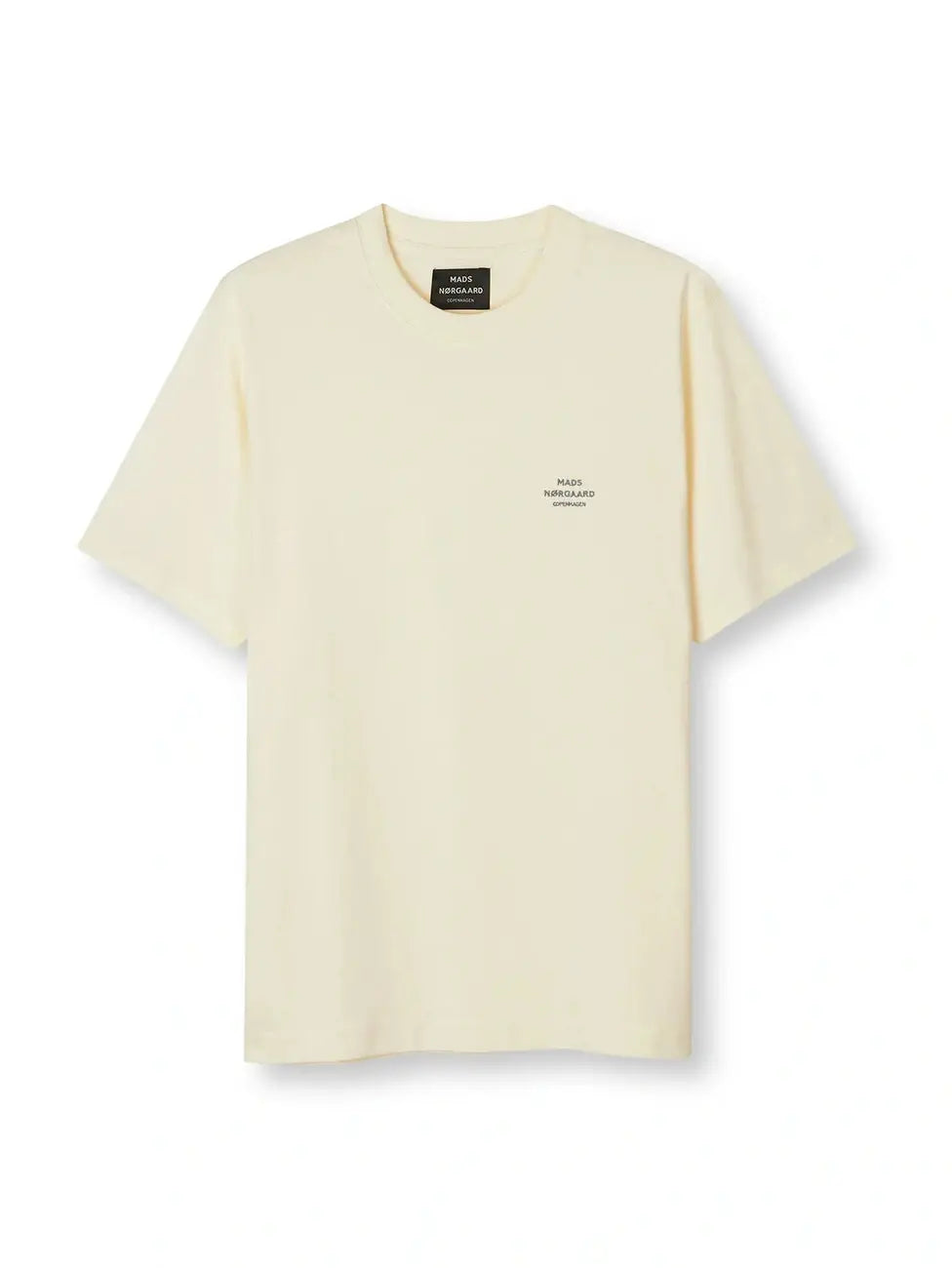  T-skjorteMads Nørgaard Cotton Jersey Frode Emb Logo Tee - Vanilla Ice