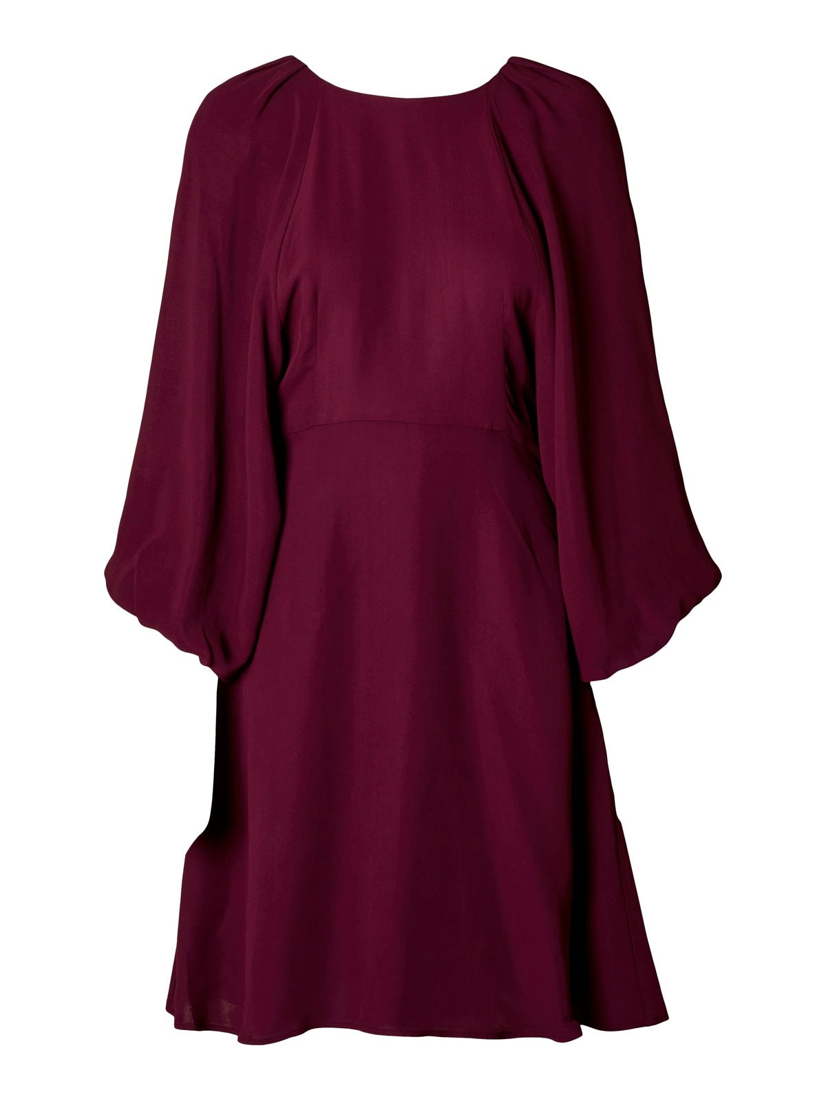 Selected Femme Rie Laurina Åpen Rygg Kjole - Zinfandel