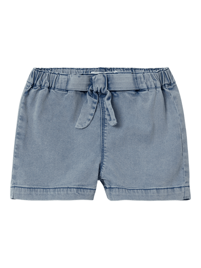 BELLA BAGGY DNM SHORTS - Light Blue Denim