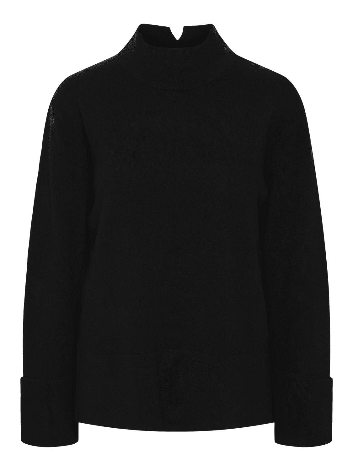  GenserYAS Emilie Highneck Knit Pullover - Black