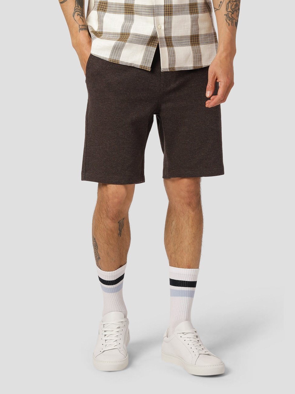  ShortsClean Cut Copenhagen Milano Jersey Shorts - Brown Melangè
