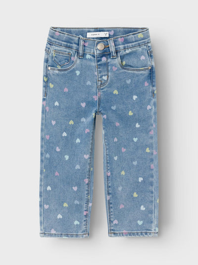 BELLA MOM SHAPED JEANS - Medium Blue Denim