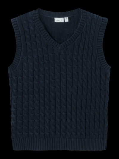 RUSO KNIT SLIPOVER topp - Dark Sapphire