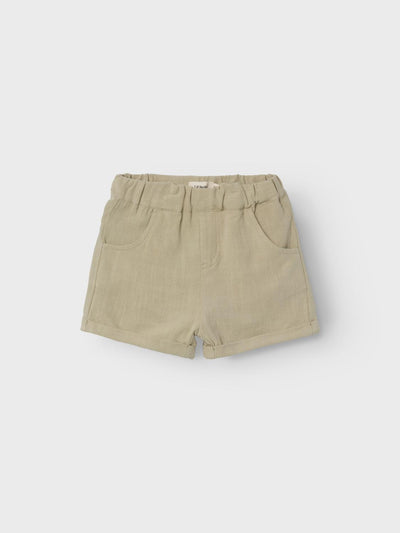 DOLIE FIN LOOSE SHORTS - Moss Gray