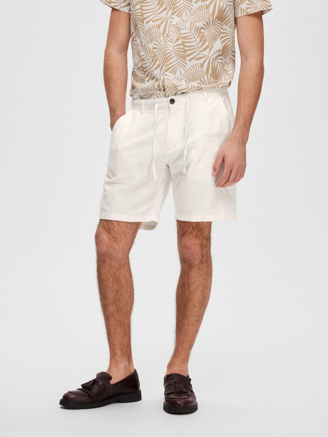  ShortsSelected Homme Brody Lin Shorts - Cloud Dancer