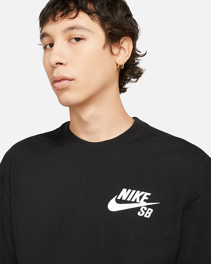 Nike SB Skate Tee Logo - Black/White – Out There Surf