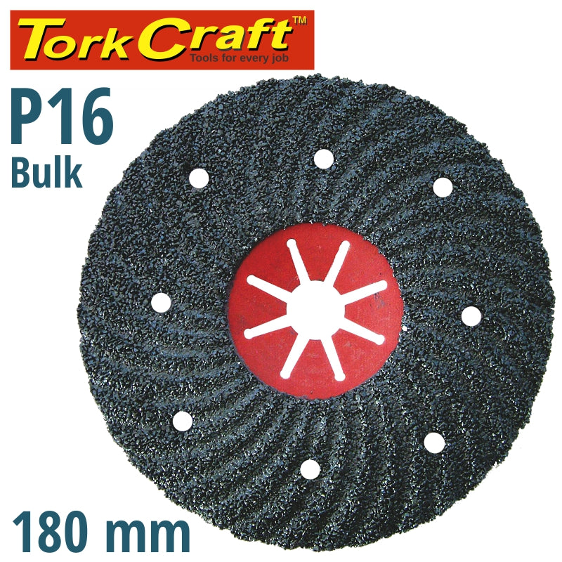 Vulcanized Fibre Disc 180mm 16 Grit 