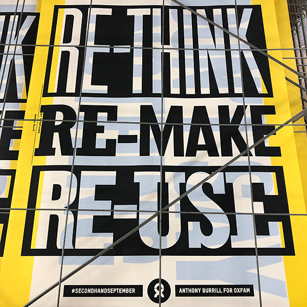 Anthony Burrill Oxfam ReMake ReUse ReThink