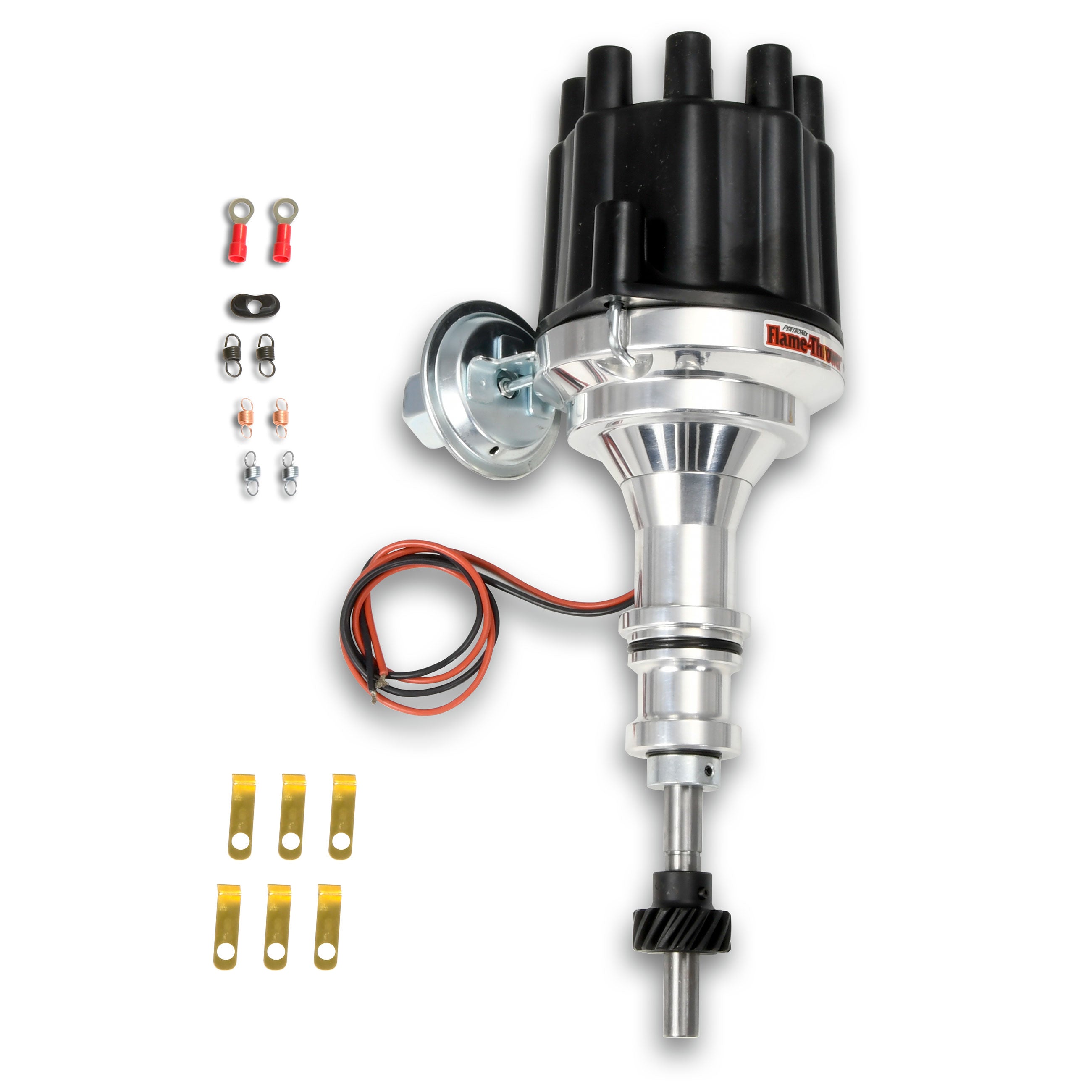 PerTronix D130700 Flame-Thrower Electronic Distributor Billet Ford Small Block Plug and Play with Ignitor II Technology Vacuum A - Pertronix product image