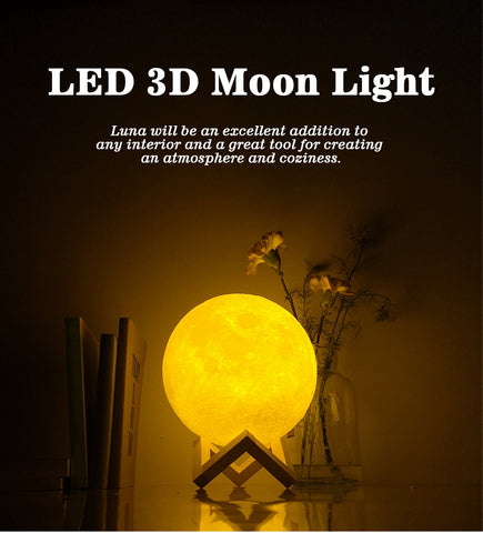 3D Moon Lamp