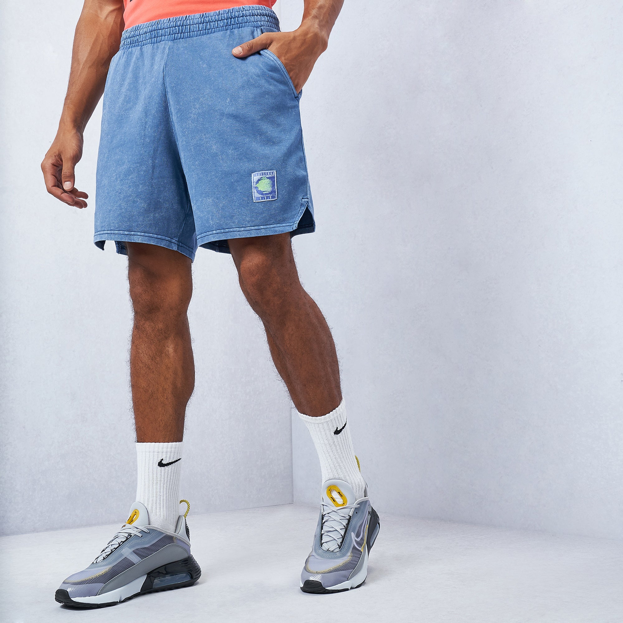 nike sportswear knit wash shorts