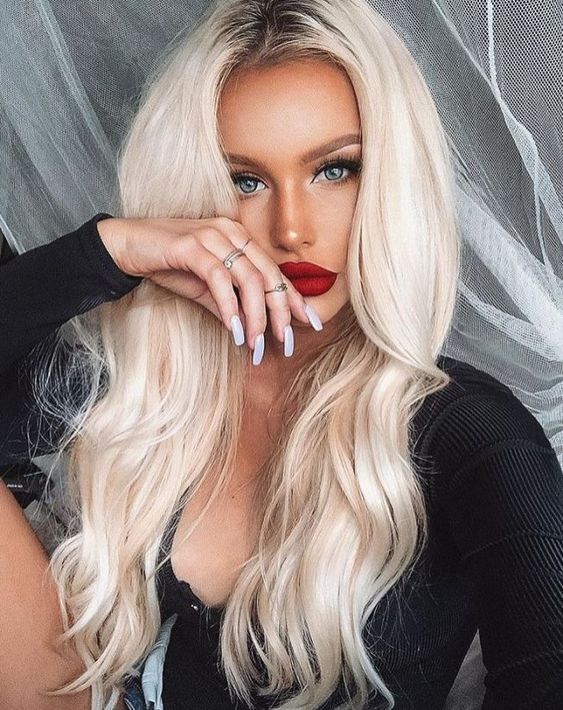 2020 Fashion Ombre Blonde Wigs Auburn Hair With Blonde Highlights