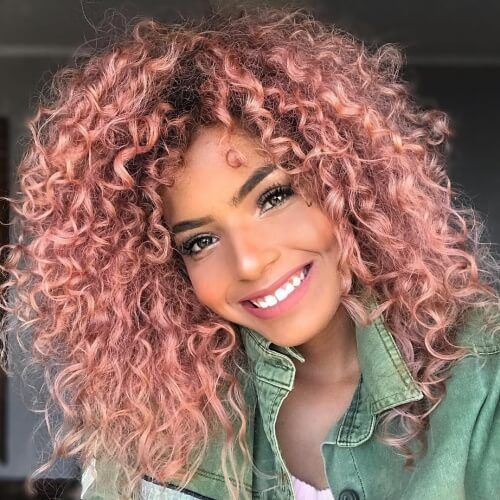 Lace Frontal Wigs Pink Hair Blonde Hair With Pink Underneath For