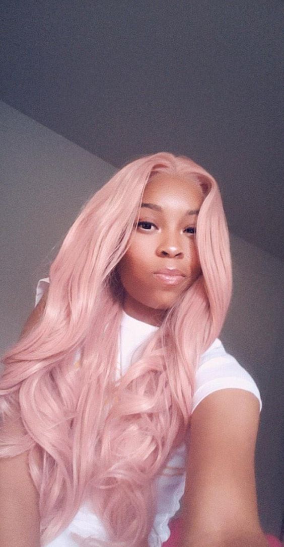 Lace Frontal Wigs Pink Hair Ash Pink Ombre Hair For Girl Wigbaba