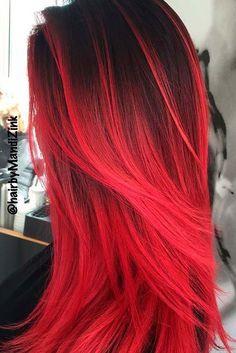 Dark Red Hair Color Cherry Ombre Hair Red Pompadour Wig Black And Red Ombre Hair Orange Ginger Hair Red Hair Dye For Black Hair