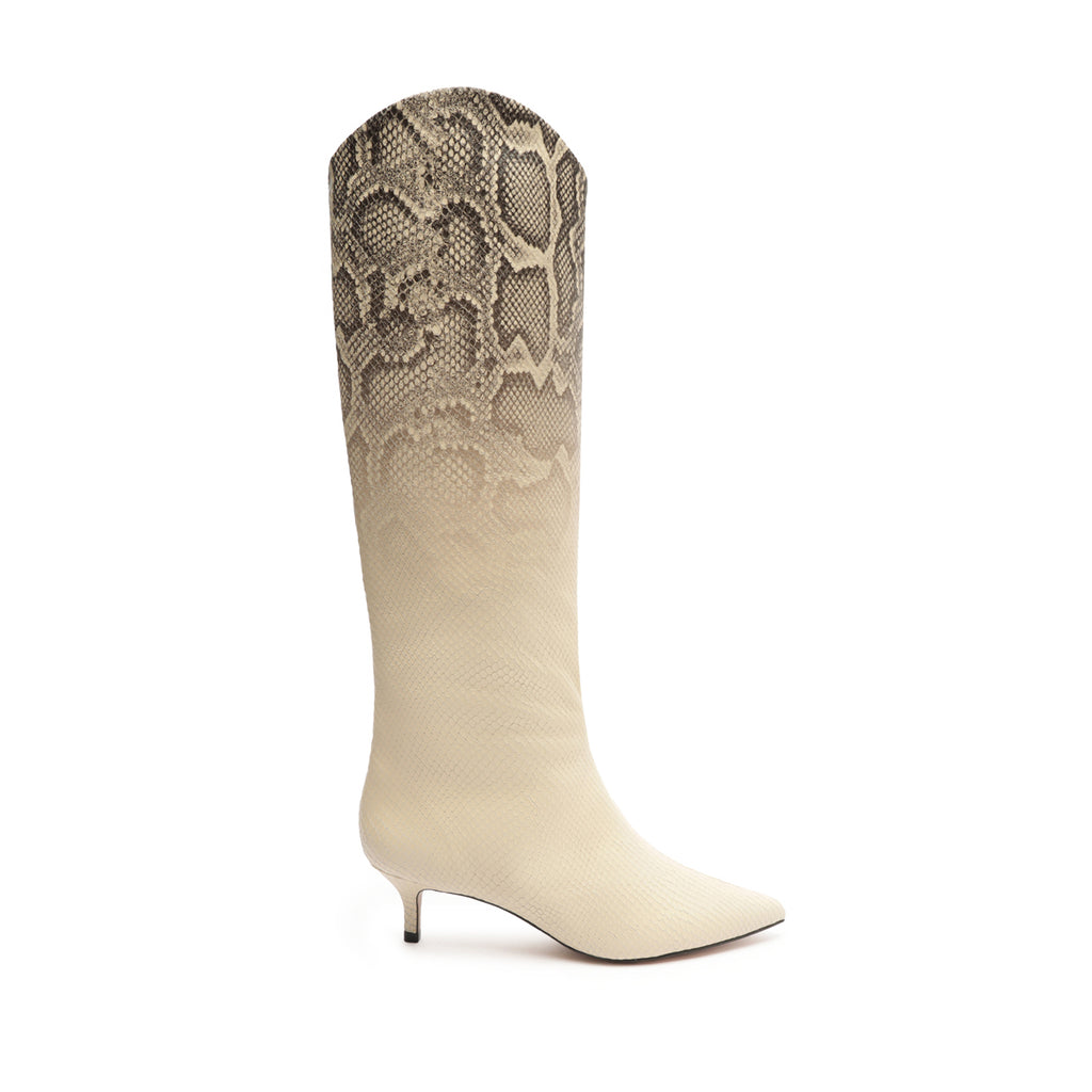 Schutz Maryana Lo Snake Faded Boot