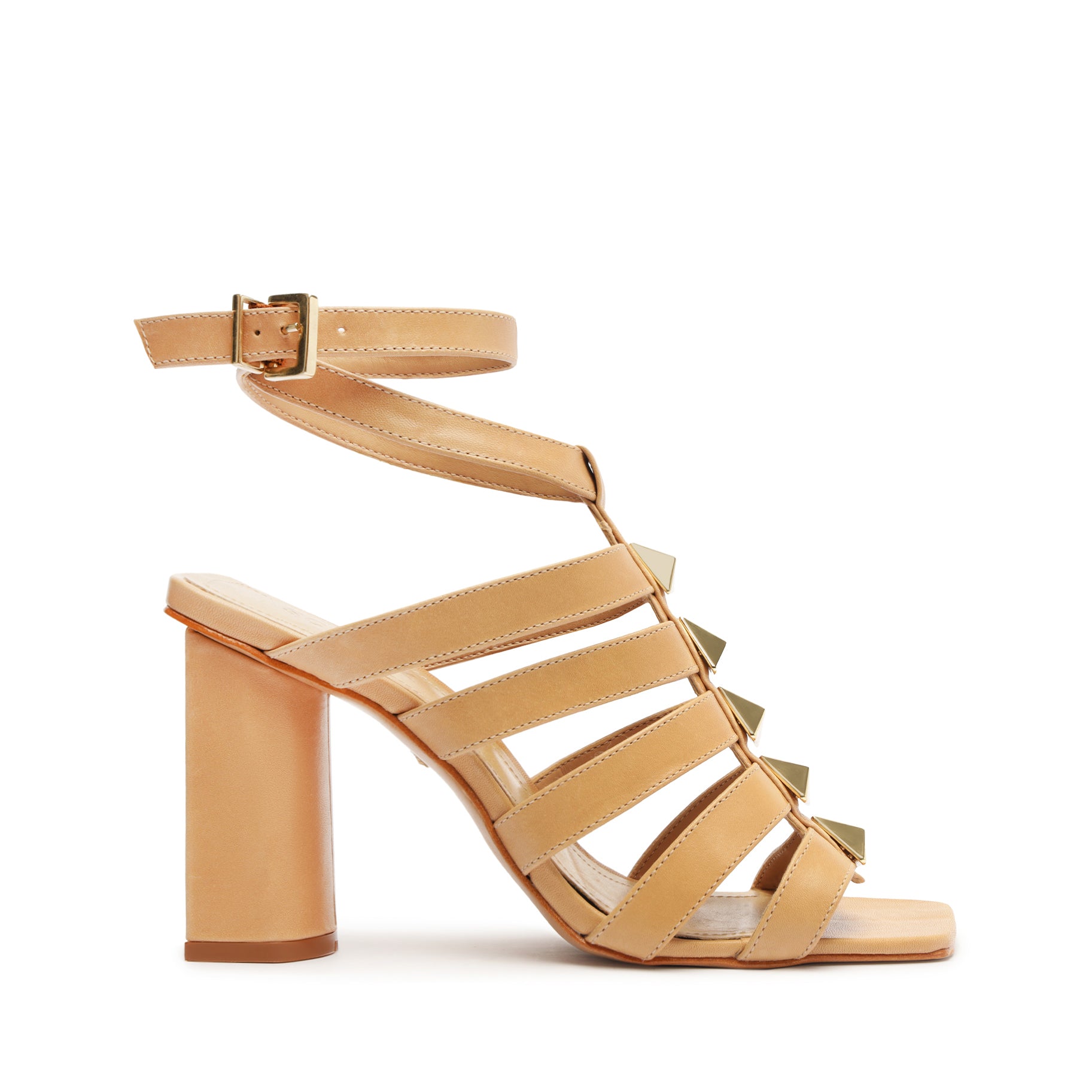 Schutz Kyrie Leather Sandal In Brown