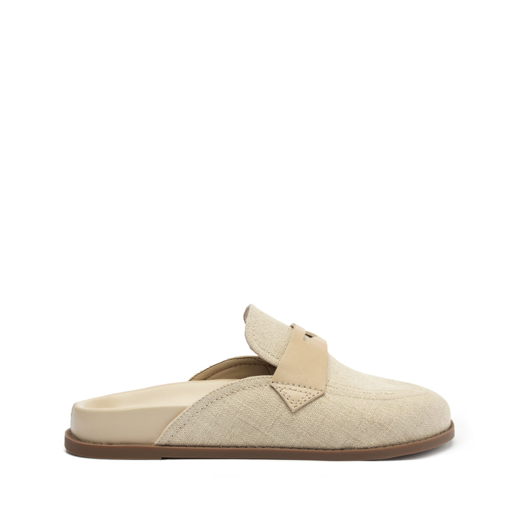 Schutz Ava Linen Flat