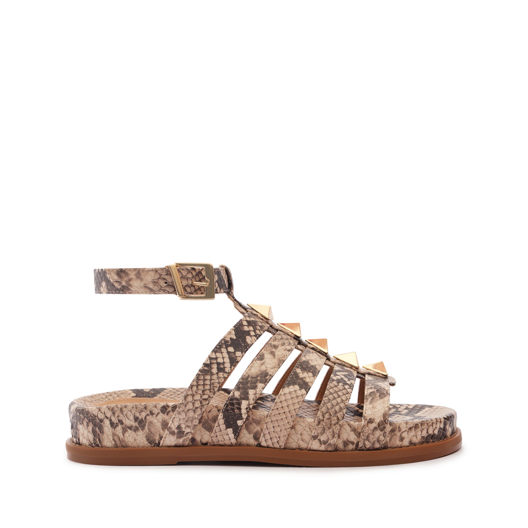 Schutz Kyrie Sporty Leather Sandal In Neutral