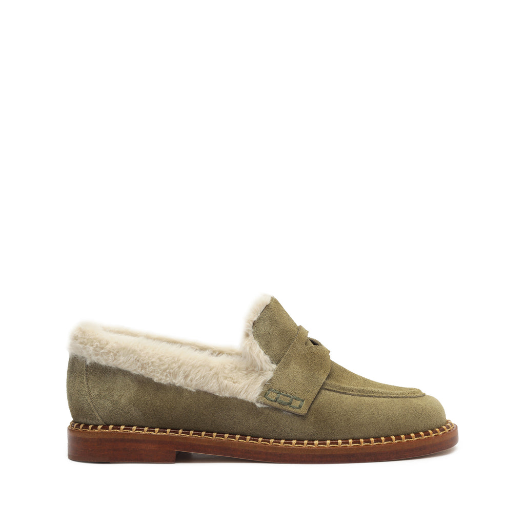 Schutz Christie Furry Flat