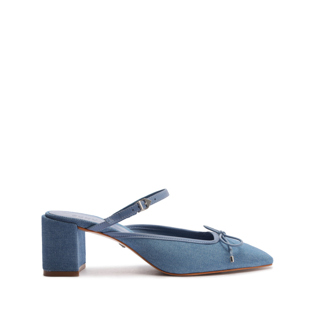 Schutz Arissa Denim Block Mule