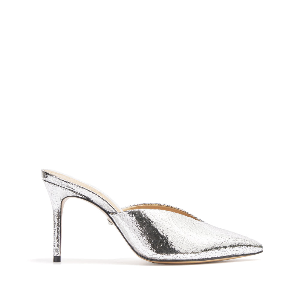 schutz silver shoes