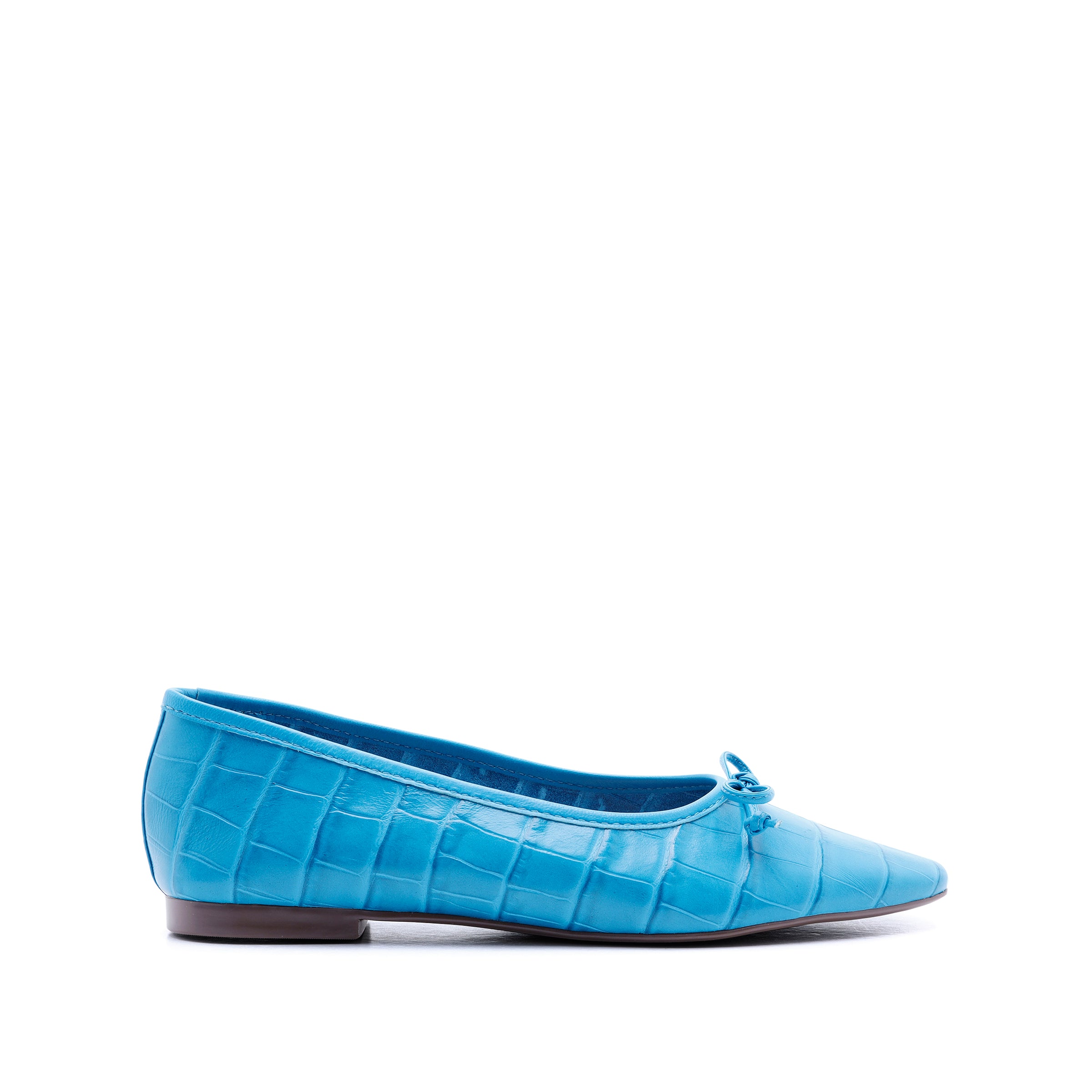 Arissa Ballet Flat in Croco Effect Leather | Schutz Shoes – SCHUTZ