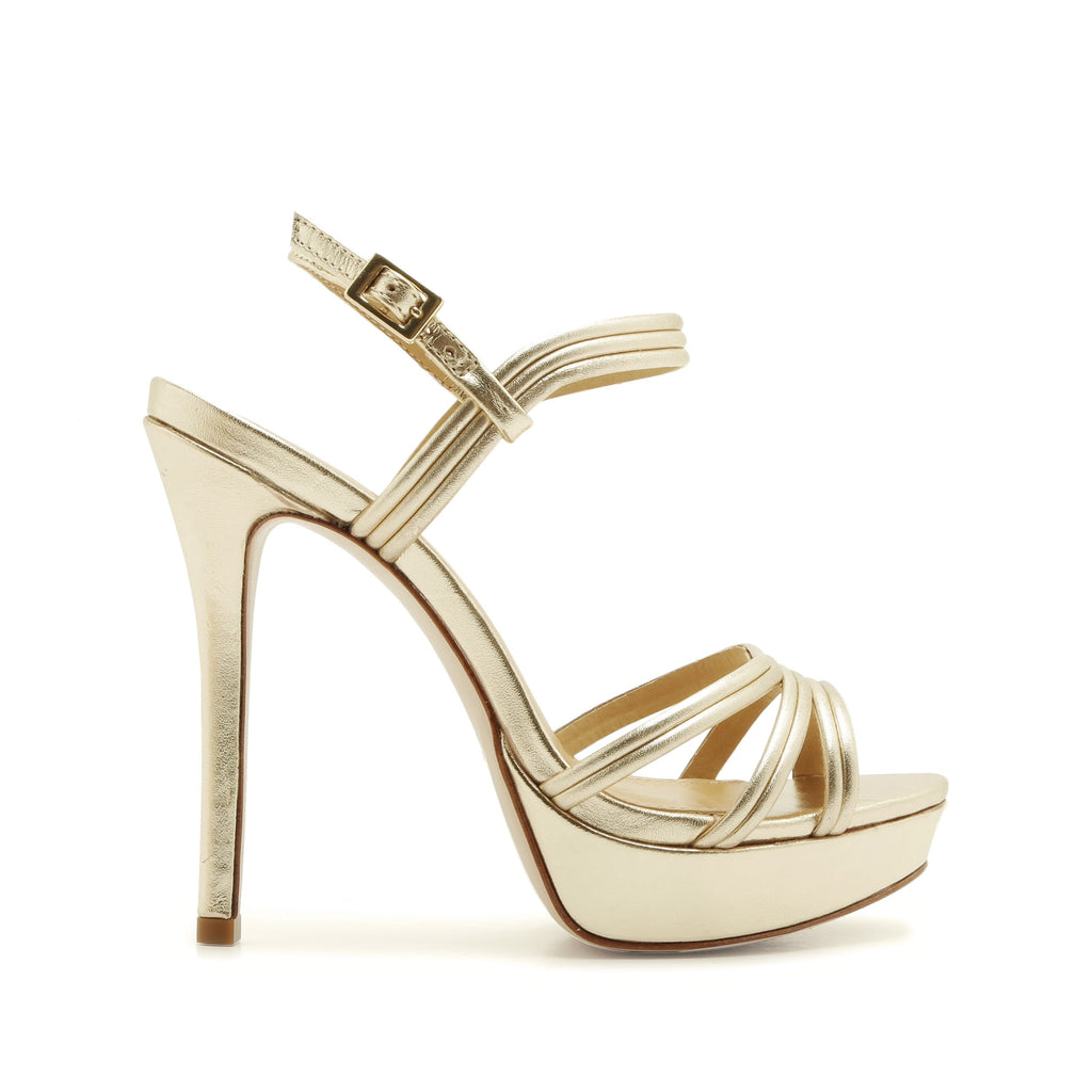 schutz gold sandals